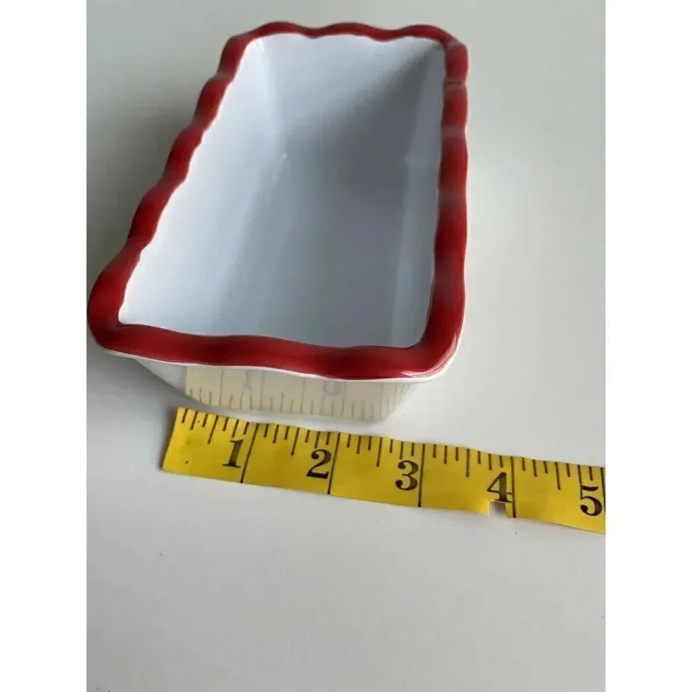 Peanuts Snoopy & Friends Valentine’s Mini Loaf‎ Bread Baking Pan Dish Canister